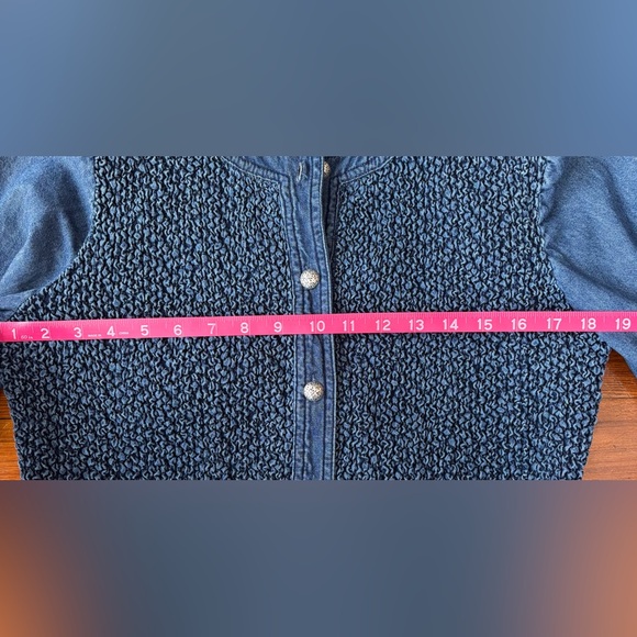 Bolero Textured Jean Jacket - Picture 7 of 8